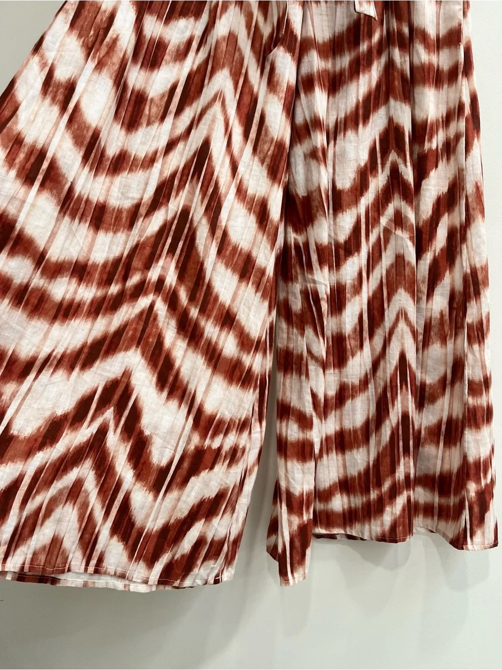 Banana Republic Matching Set Wayfinder linen wrap top Meridian wide leg pants